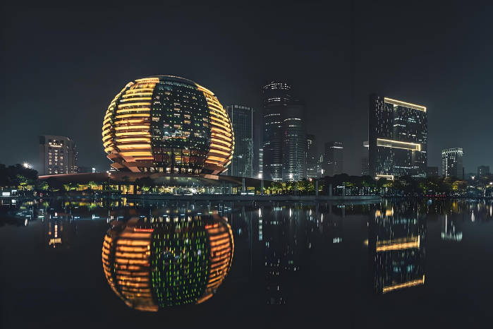 杭州【錢江新城城市陽臺夜景】