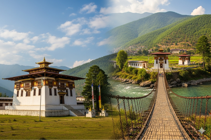 1-2.帕羅（Paro） 祈楚寺 (Kyichu Lhakhang Temple) 塔卓岡寺鐵鍊橋 (Tachogang Lhakhang Bridge)