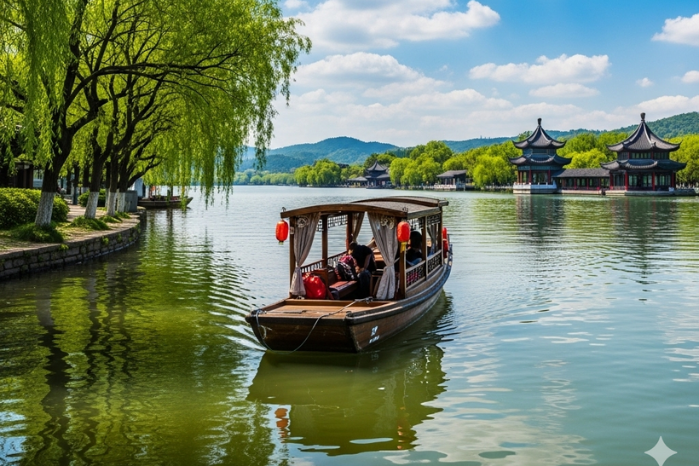 D2 杭州【西湖遊船．漫步西湖】
