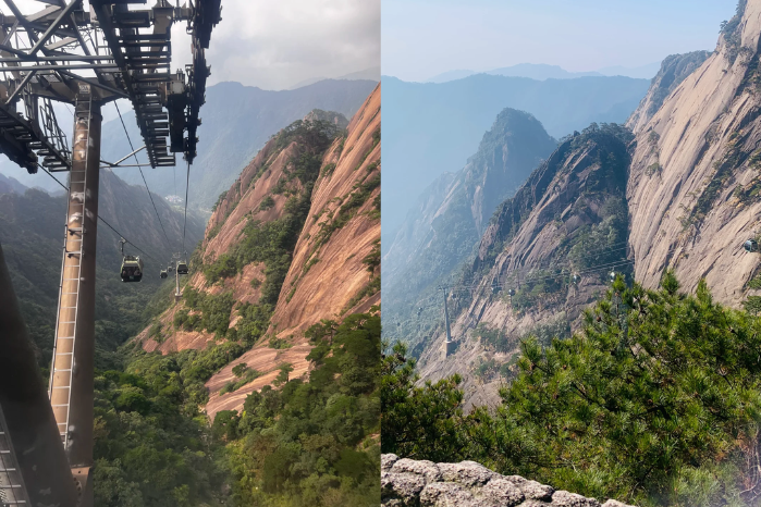 黃山前山.玉屏纜車上山