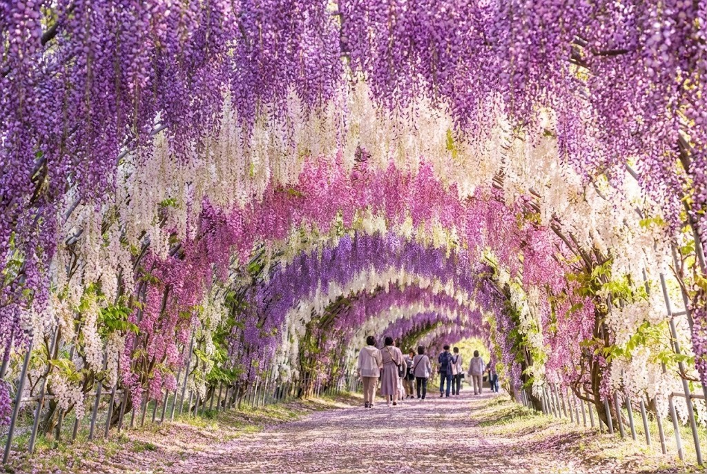 河內藤園｜世界級的紫色夢幻