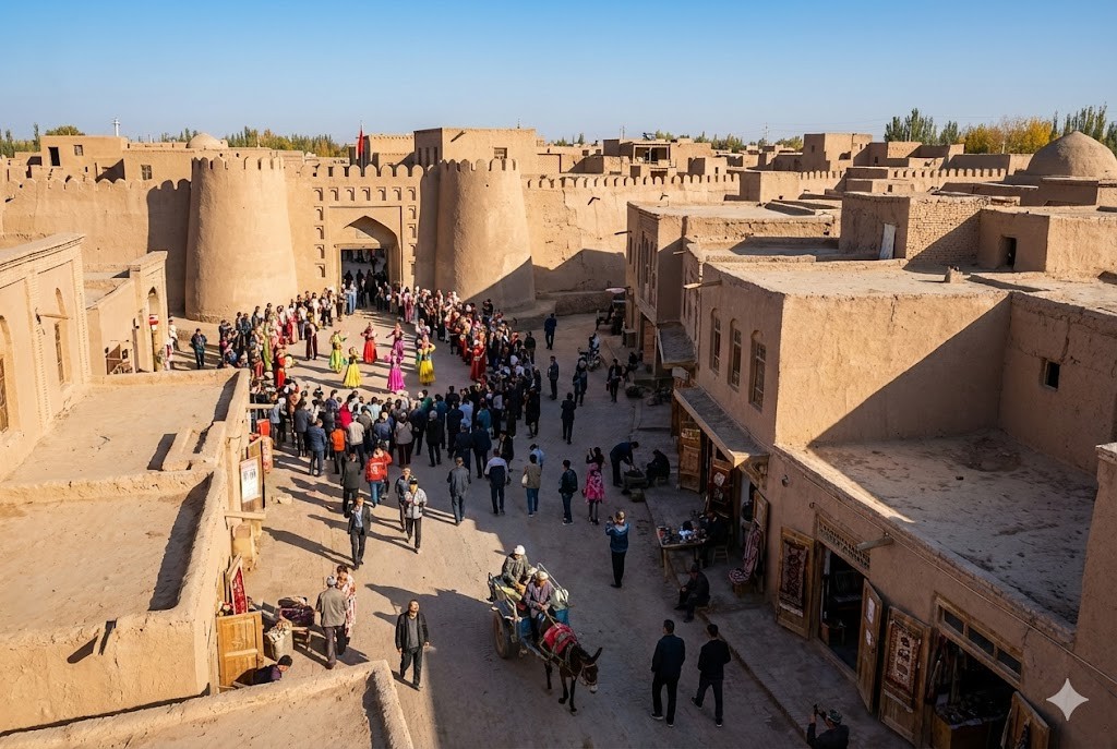 KASHGAR 喀什 🏘️ 維吾爾活化石．古城與高臺