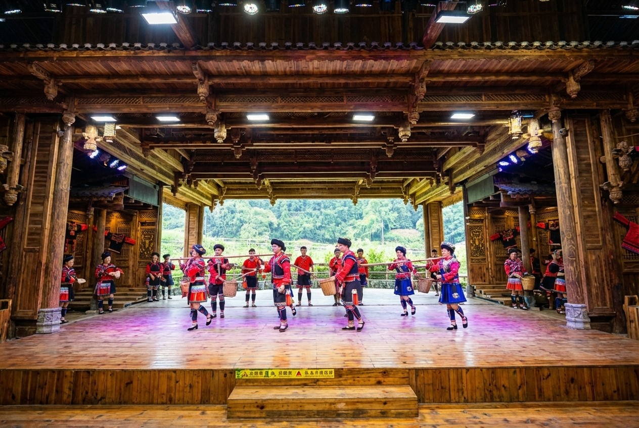 7.黃洛瑤寨 長髮表演