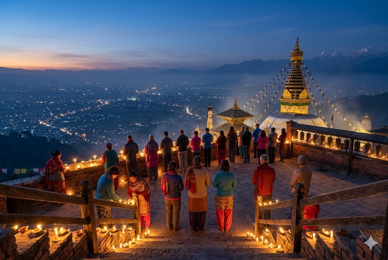 排燈節 加德滿都 猴廟