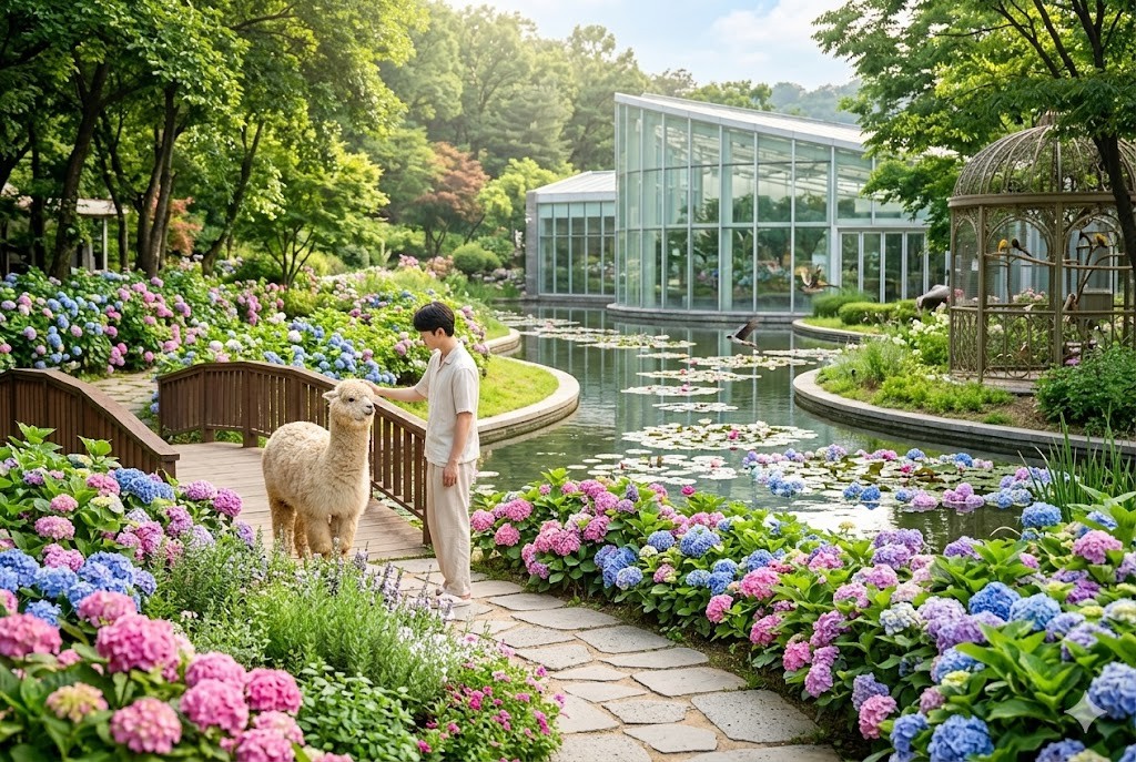 3.海棠鳥園與香草村｜水上花園與萌寵