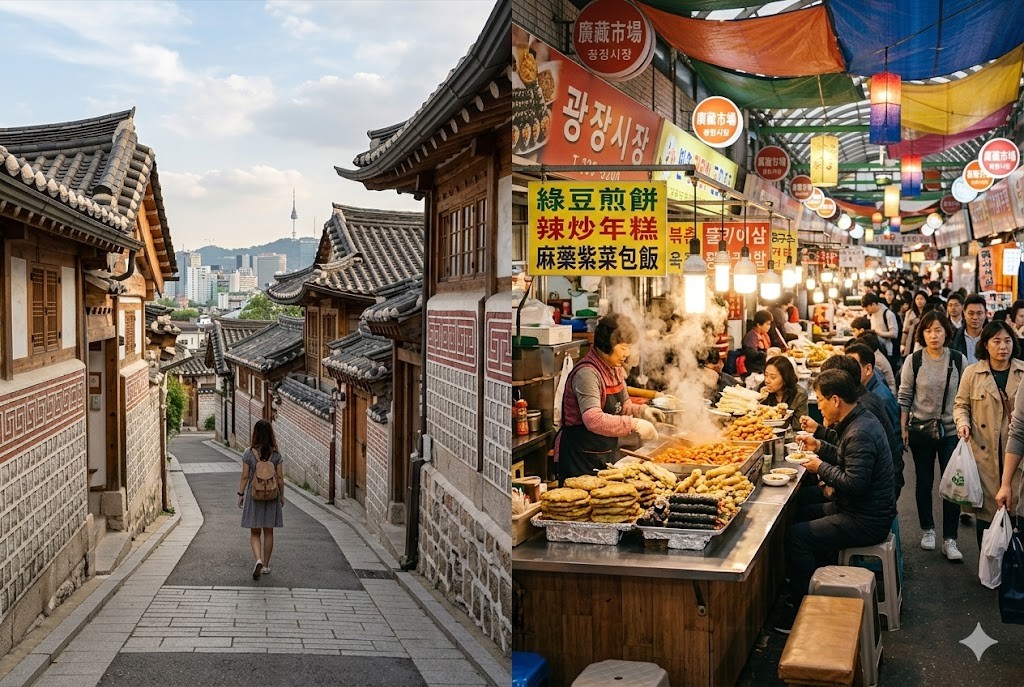 4.韓屋村 廣藏市場