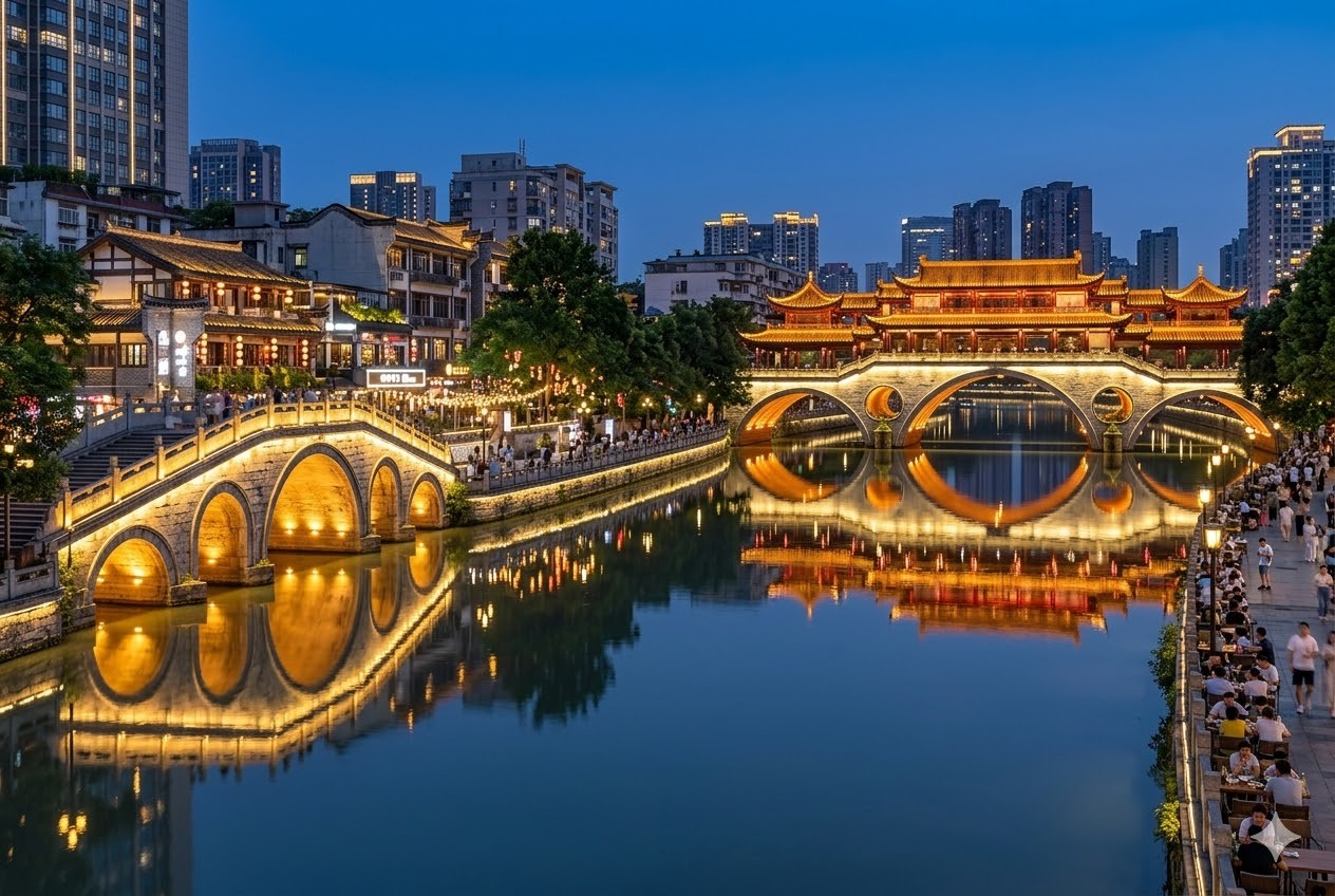 8.成都錦江 九眼橋 安順廊橋美景